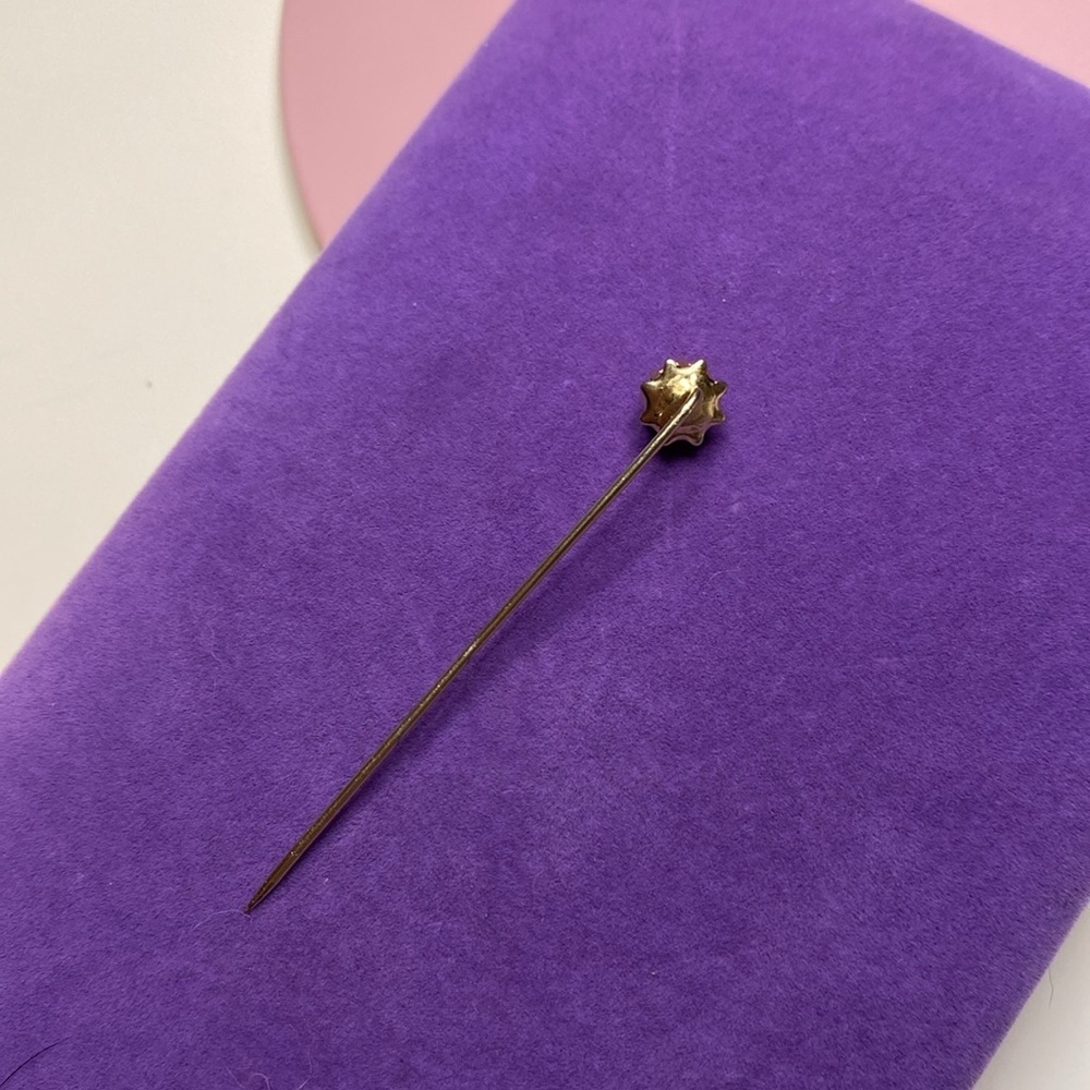 💛 Elegant Gold Crystal Stick Pin - Picture 4 of 6